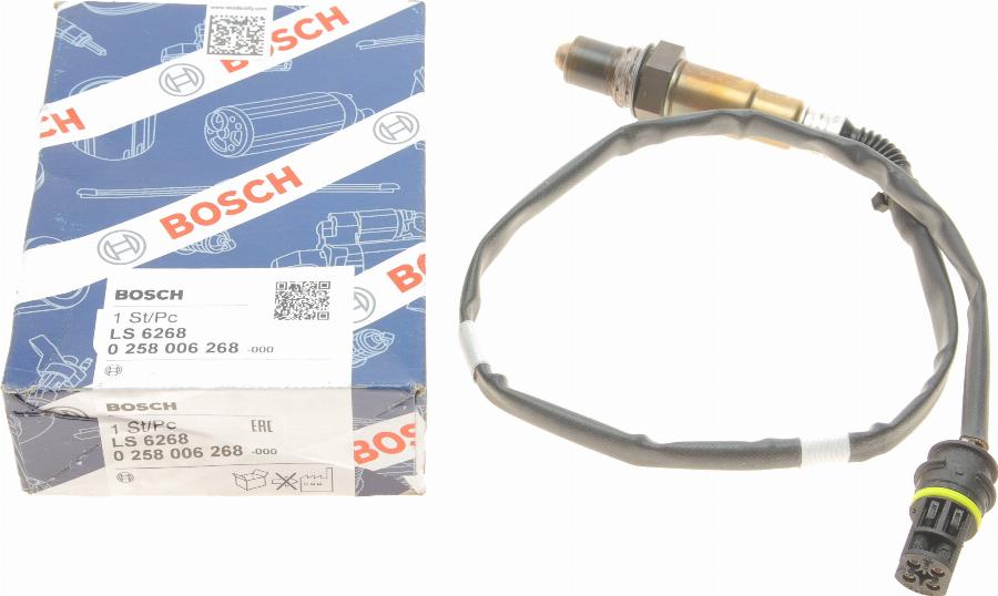 BOSCH 0 258 006 268 - Лямбда-зонд autocars.com.ua