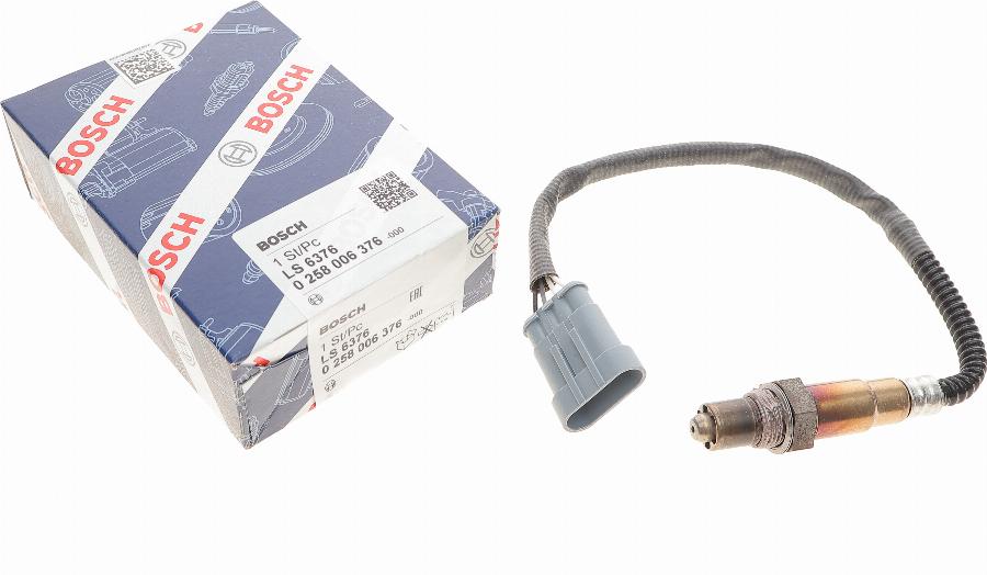 BOSCH 0 258 006 376 - Лямбда-зонд autocars.com.ua