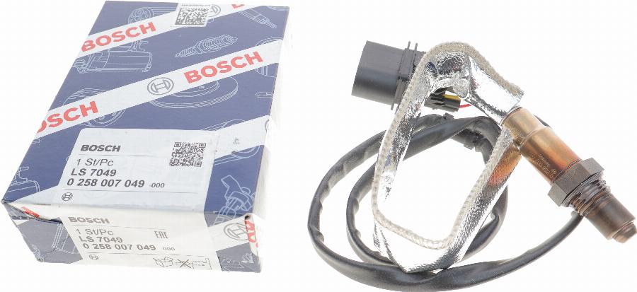 BOSCH 0 258 007 049 - Лямбда-зонд autocars.com.ua