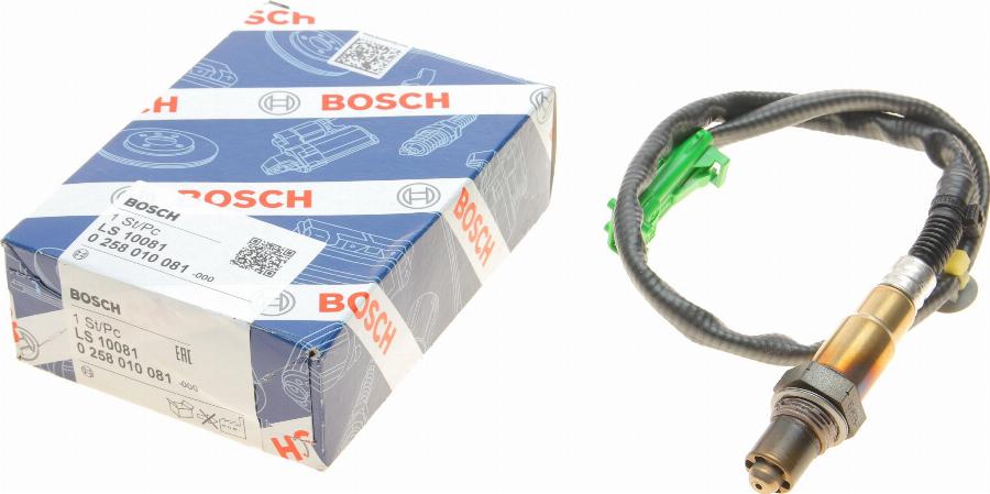 BOSCH 0 258 010 081 - Лямбда-зонд, датчик кислорода autodnr.net