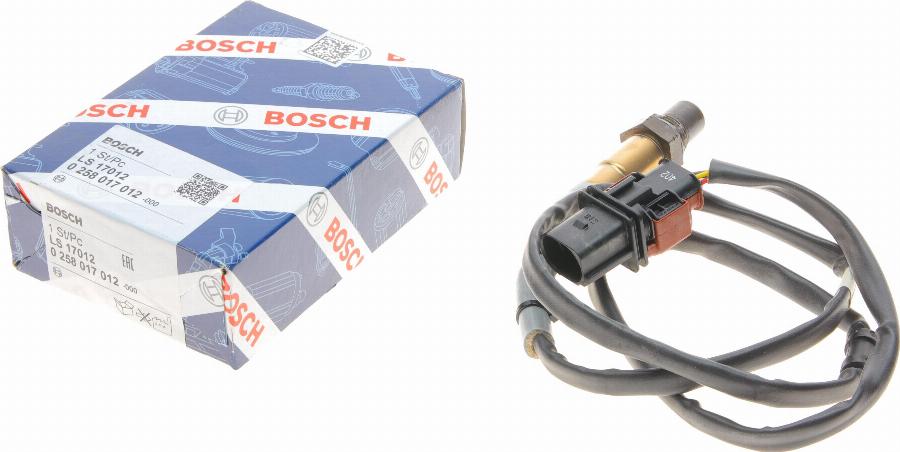 BOSCH 0 258 017 012 - Лямбда-зонд autocars.com.ua