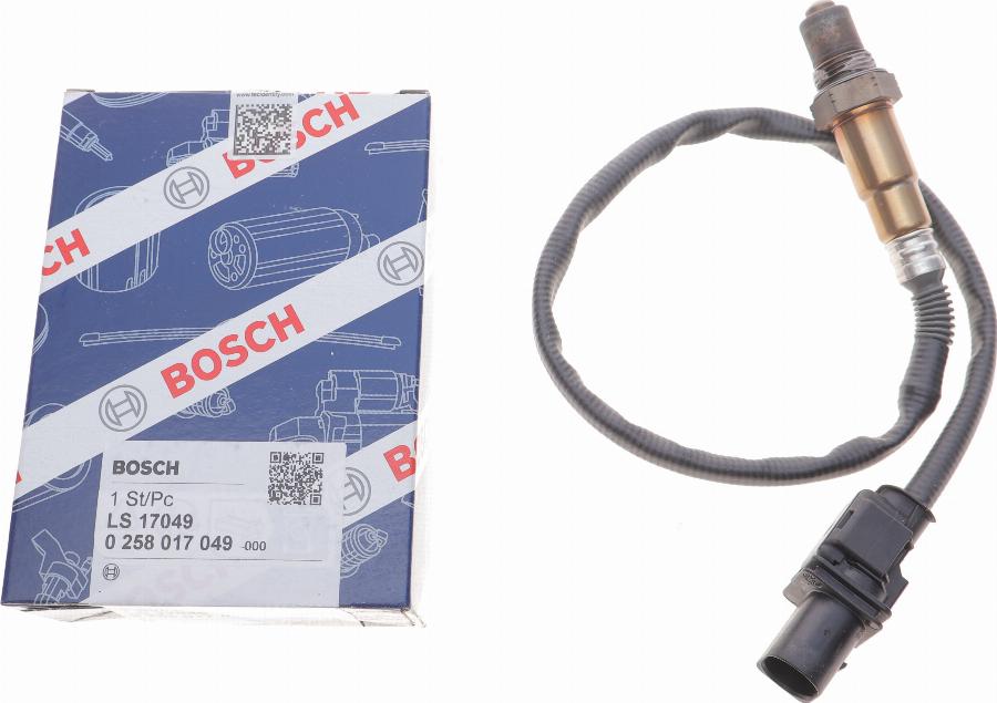 BOSCH 0 258 017 049 - Лямбда-зонд, датчик кислорода avtokuzovplus.com.ua