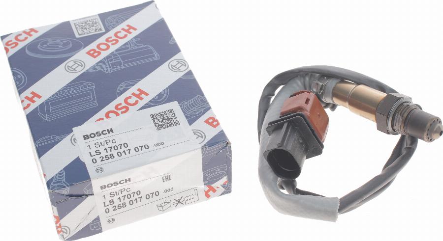 BOSCH 0 258 017 070 - Лямбда-зонд autocars.com.ua