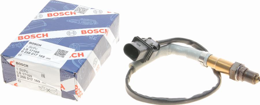 BOSCH 0 258 017 169 - Лямбда-зонд autocars.com.ua