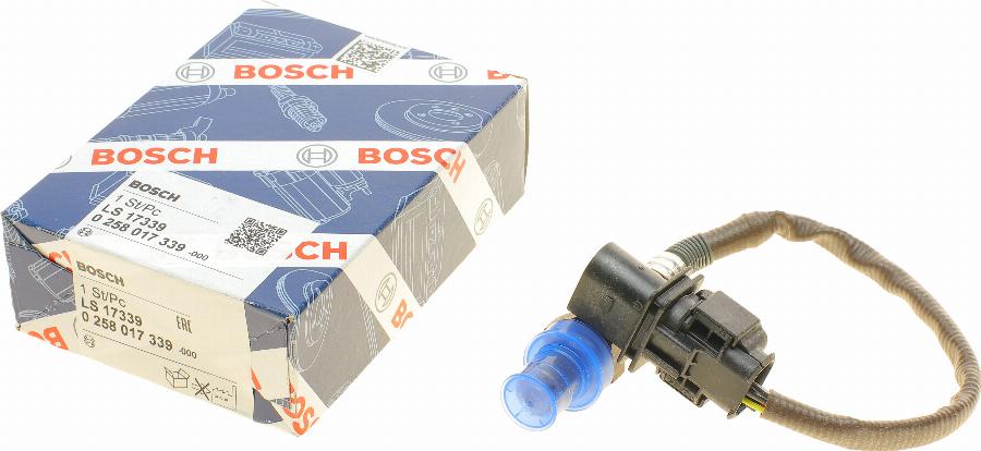 BOSCH 0 258 017 339 - Лямбда-зонд, датчик кислорода avtokuzovplus.com.ua