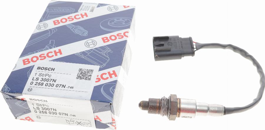 BOSCH 0 258 030 07N - Лямбда-зонд, датчик кислорода avtokuzovplus.com.ua