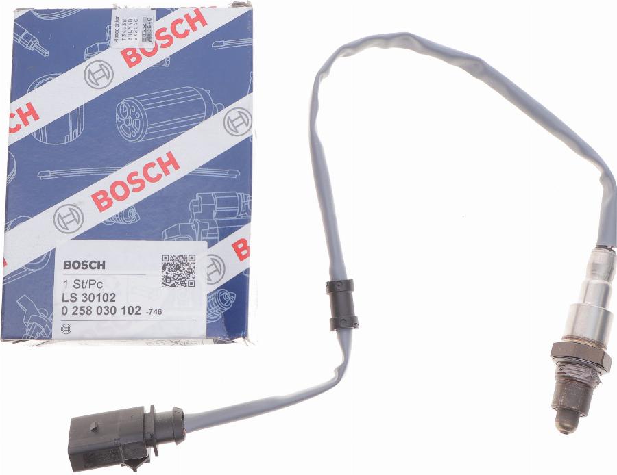 BOSCH 0 258 030 102 - Лямбда-зонд autocars.com.ua