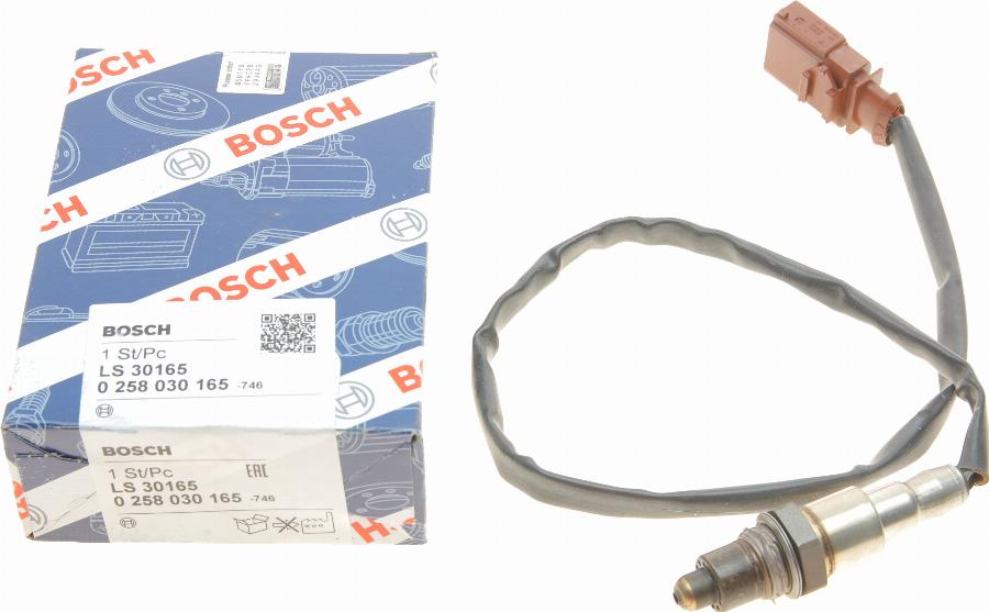 BOSCH 0 258 030 165 - Лямбда-зонд autocars.com.ua