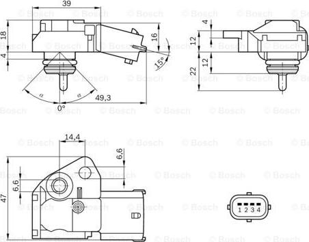 BOSCH 0 261 230 110 - Датчик, давление подачи топлива autodnr.net