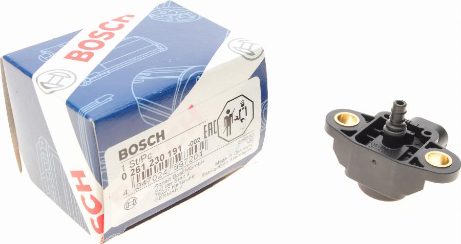 BOSCH 0 261 230 191 - Датчик, давление наддува autodnr.net