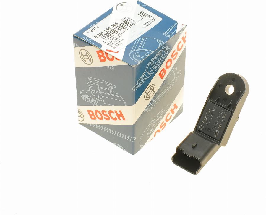 BOSCH 0 261 230 344 - Датчик, тиск у впускний трубі autocars.com.ua