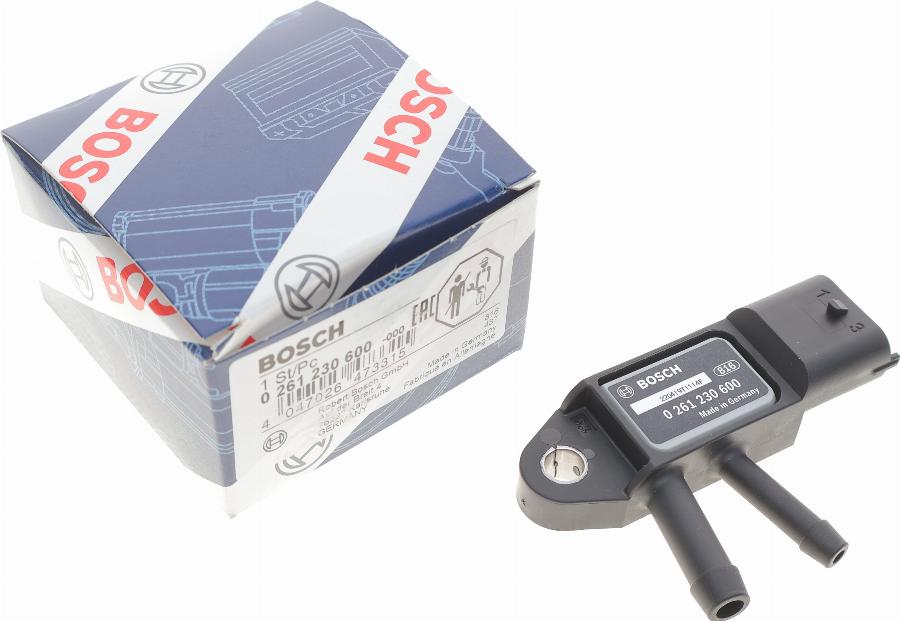 BOSCH 0 261 230 600 - Датчик, давление выхлопных газов autodnr.net