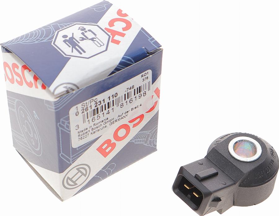 BOSCH 0 261 231 110 - Датчик детонації autocars.com.ua