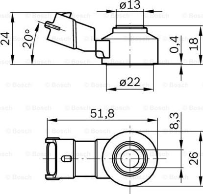 BOSCH 0 261 231 173 - Датчик детонації autocars.com.ua