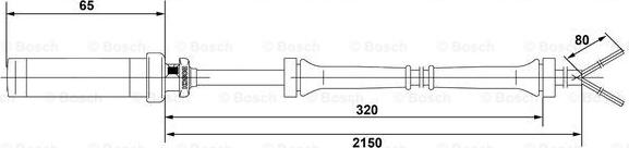 BOSCH 0 265 004 009 - Датчик ABS, частота вращения колеса avtokuzovplus.com.ua