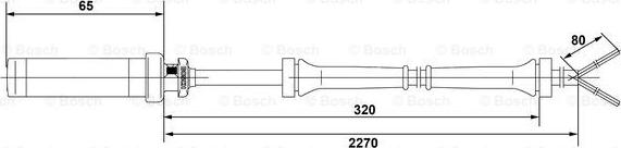 BOSCH 0 265 004 019 - Датчик ABS, частота обертання колеса autocars.com.ua