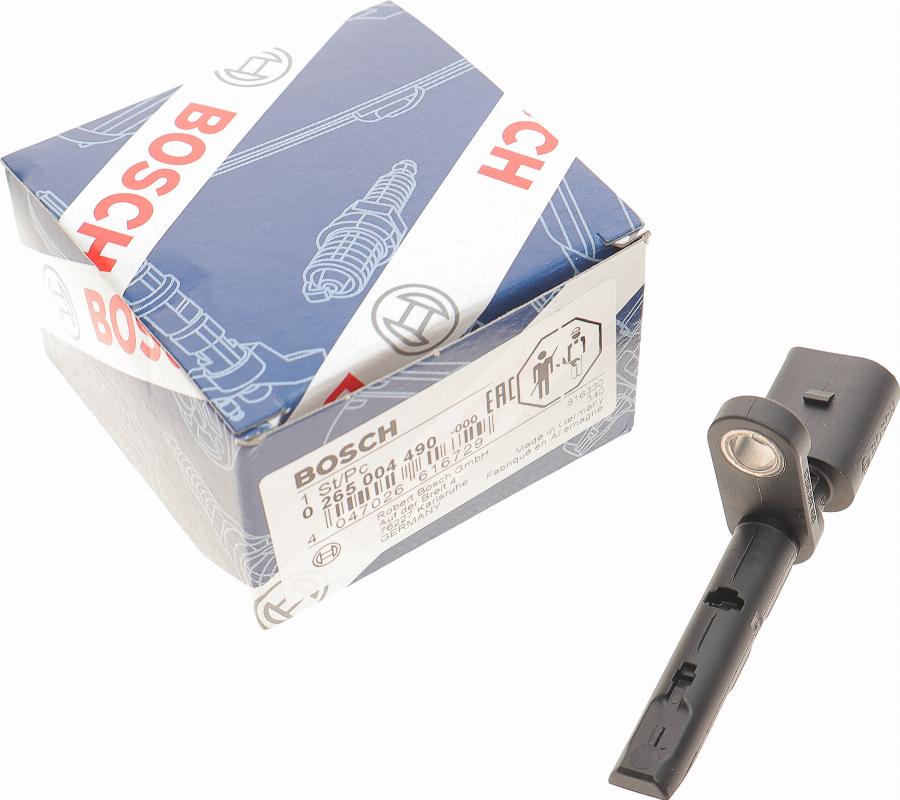 BOSCH 0 265 004 490 - Датчик ABS, частота обертання колеса autocars.com.ua