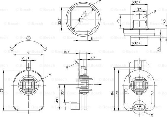 BOSCH 0 265 005 411 - Датчик кута повороту руля autocars.com.ua