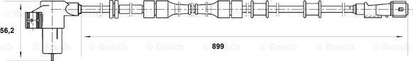 BOSCH 0 265 006 207 - Датчик ABS, частота обертання колеса autocars.com.ua