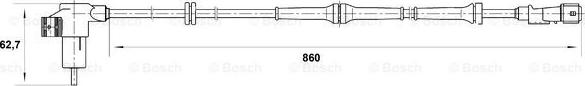 BOSCH 0 265 006 209 - Датчик ABS, частота вращения колеса autodnr.net