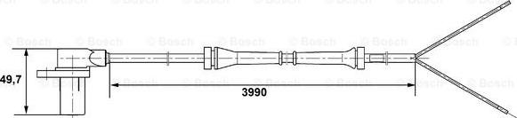 BOSCH 0 265 006 214 - Датчик ABS, частота вращения колеса avtokuzovplus.com.ua