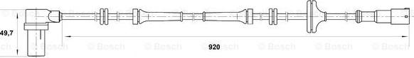 BOSCH 0 265 006 259 - Датчик ABS, частота вращения колеса autodnr.net