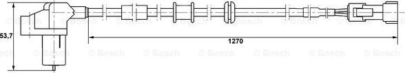 BOSCH 0 265 006 331 - Датчик ABS, частота обертання колеса autocars.com.ua