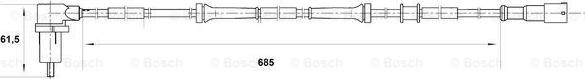 BOSCH 0 265 006 400 - Датчик ABS, частота обертання колеса autocars.com.ua