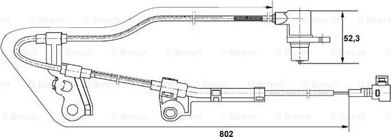 BOSCH 0 265 006 676 - Датчик ABS, частота вращения колеса avtokuzovplus.com.ua