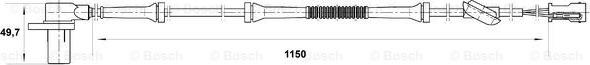 BOSCH 0 265 006 681 - Датчик ABS, частота вращения колеса avtokuzovplus.com.ua