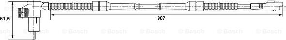 BOSCH 0 265 006 731 - Датчик ABS, частота вращения колеса avtokuzovplus.com.ua