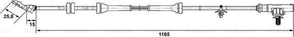 BOSCH 0 265 007 537 - Датчик ABS, частота вращения колеса avtokuzovplus.com.ua