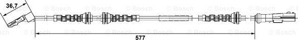 BOSCH 0 265 007 742 - Датчик ABS, частота обертання колеса autocars.com.ua