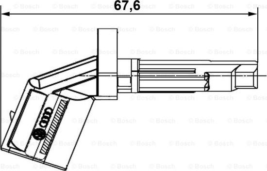 BOSCH 0 265 007 928 - Датчик ABS, частота вращения колеса avtokuzovplus.com.ua