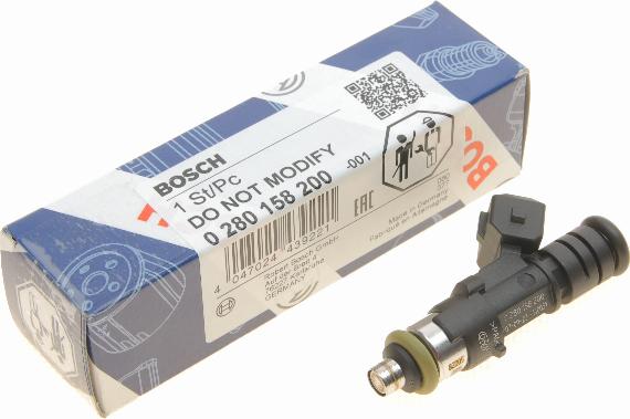 BOSCH 0 280 158 200 - Форсунка дизельна, розпилювач і утримувач autocars.com.ua