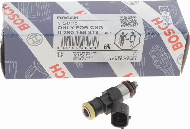 BOSCH 0 280 158 818 - Форсунка инжекторная avtokuzovplus.com.ua