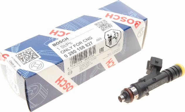 BOSCH 0 280 158 827 - Форсунка инжекторная avtokuzovplus.com.ua