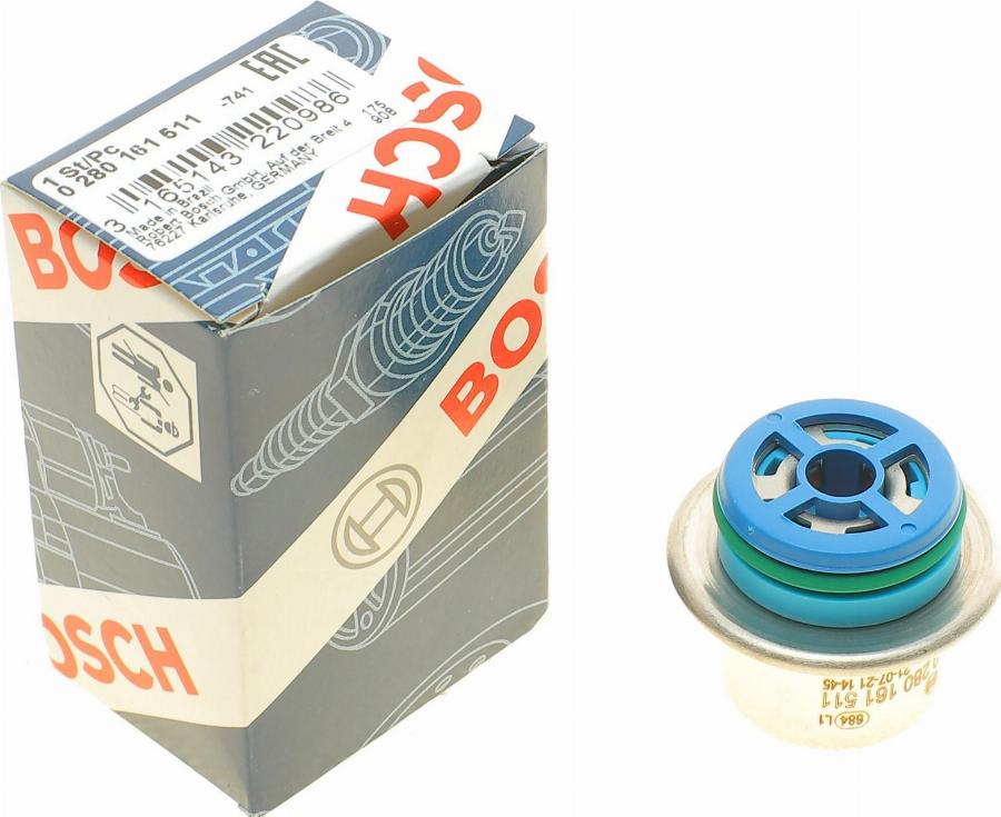 BOSCH 0 280 161 511 - Регулятор давления подачи топлива avtokuzovplus.com.ua