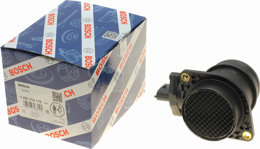 BOSCH 0 280 218 116 - Датчик потока, массы воздуха avtokuzovplus.com.ua