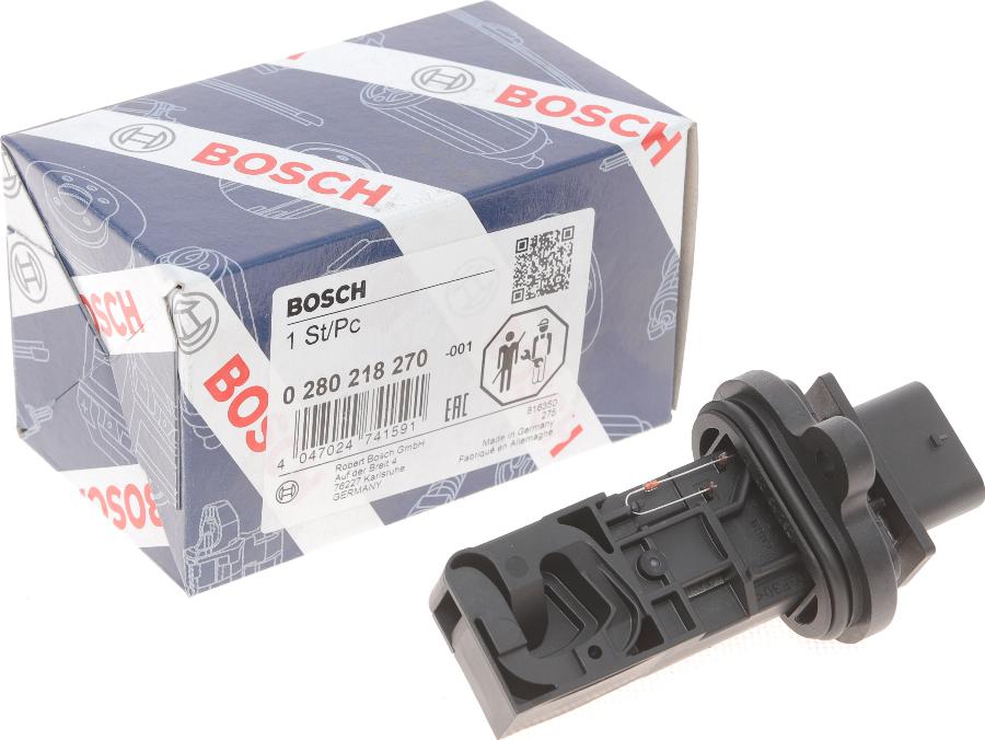 BOSCH 0 280 218 270 - Датчик потоку, маси повітря autocars.com.ua