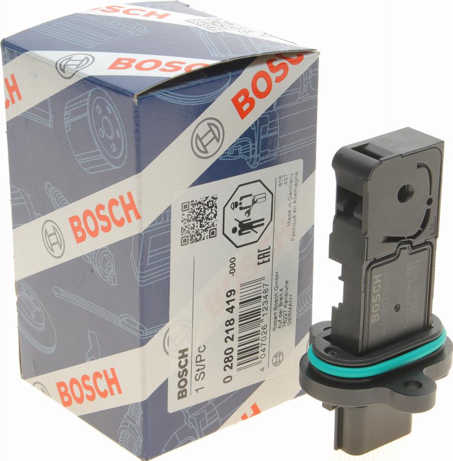 BOSCH 0 280 218 419 - Датчик потоку, маси повітря autocars.com.ua