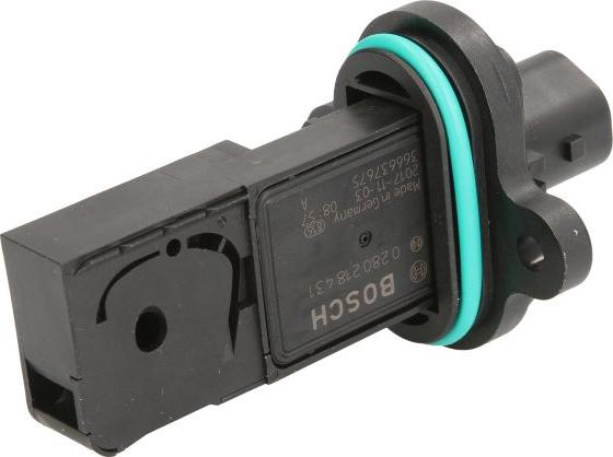 BOSCH 0 280 218 431 - Датчик потоку, маси повітря autocars.com.ua