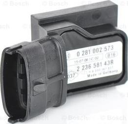 BOSCH 0 281 002 573 - Датчик, давление наддува avtokuzovplus.com.ua