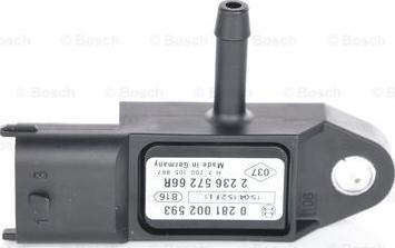 BOSCH 0 281 002 593 - Датчик MAP, тиск повітря autocars.com.ua