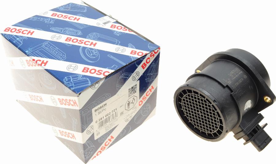 BOSCH 0 281 002 721 - Датчик потока, массы воздуха avtokuzovplus.com.ua