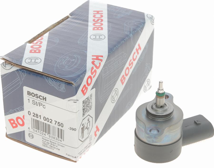 BOSCH 0 281 002 750 - Редукційний клапан, Common-Rail-System autocars.com.ua