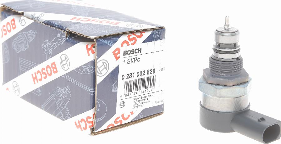 BOSCH 0 281 002 826 - Редукційний клапан, Common-Rail-System autocars.com.ua