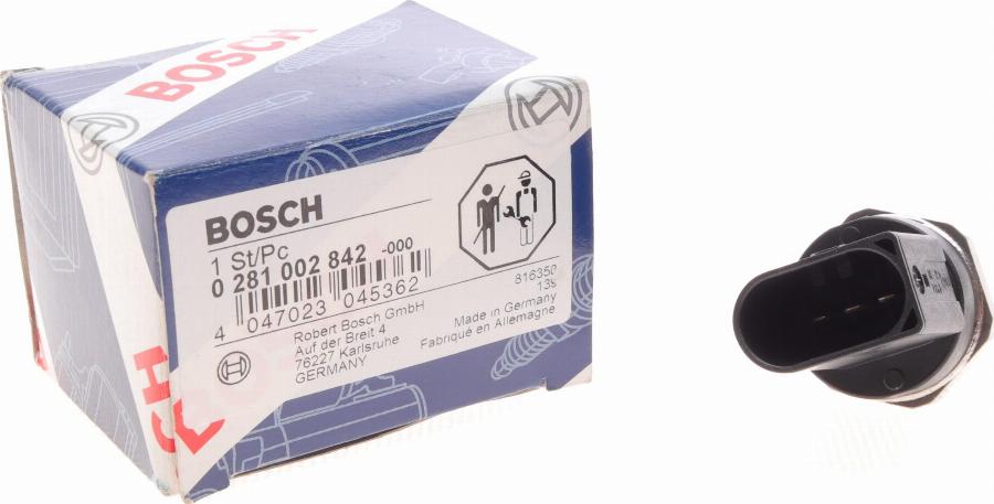 BOSCH 0 281 002 842 - Датчик, давление подачи топлива avtokuzovplus.com.ua