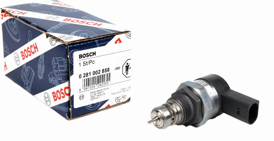 BOSCH 0 281 002 858 - Редукційний клапан, Common-Rail-System autocars.com.ua