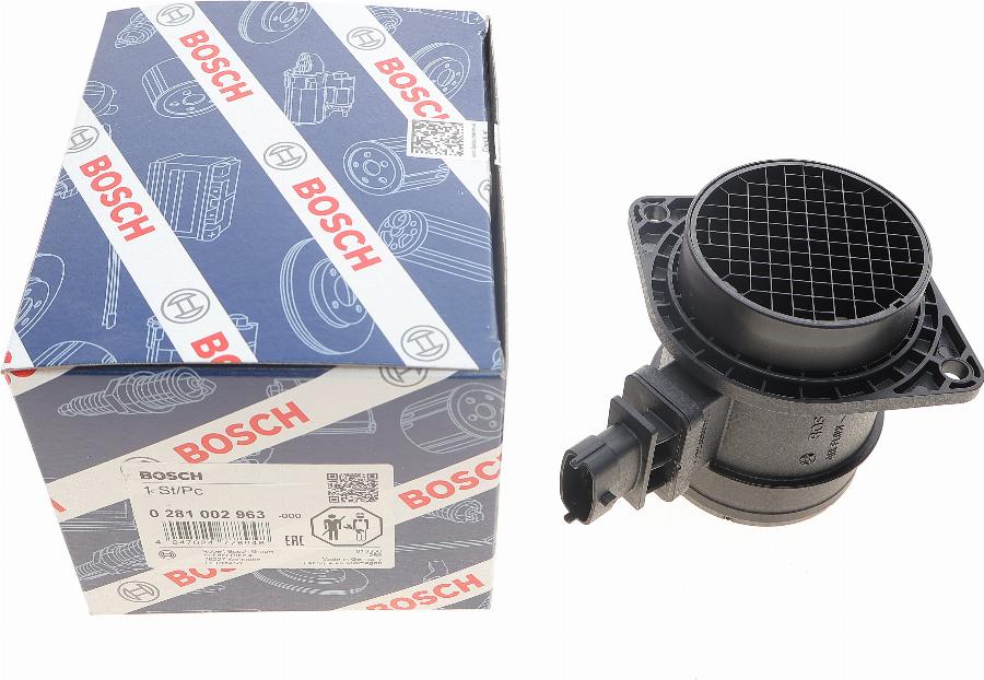 BOSCH 0 281 002 963 - Датчик потоку, маси повітря autocars.com.ua